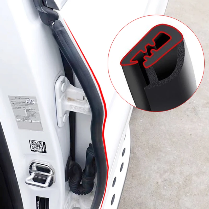 Car Door Edge Weatherstrip B Pillar Car Seal Strip For Skoda Superb Octavia A5 2 Fabia Rapid Yeti Citroen C4 C5 C3 Grand Picasso