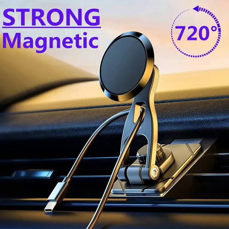 Universal Magnetic Car Phone Holder Mount Dashboard Car Bracket Clip Mobile Phone Stand Support In Car For iPhone Xiaomi Samsung