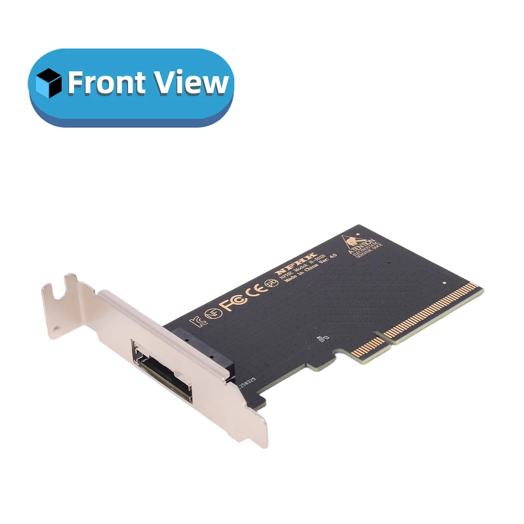 Riser PCIE X8 X16 To SFF-8654 8i X8 External Graphics Card EGPU Adapter Card