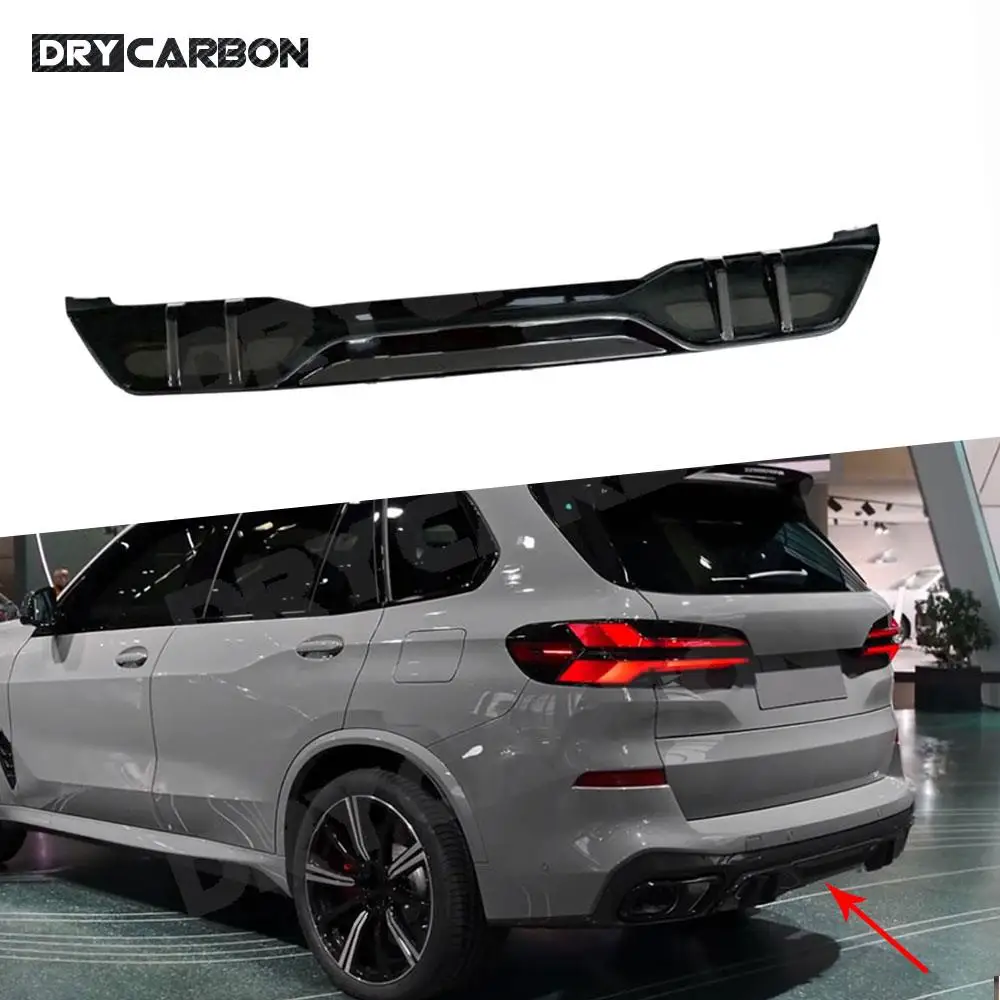 

Задний бампер из углеродного волокна, диффузор, спойлер для BMW X5 G05 M Sport 2019+, черный ABS, автомобильная задняя защита, комплекты кузова, аксессуары