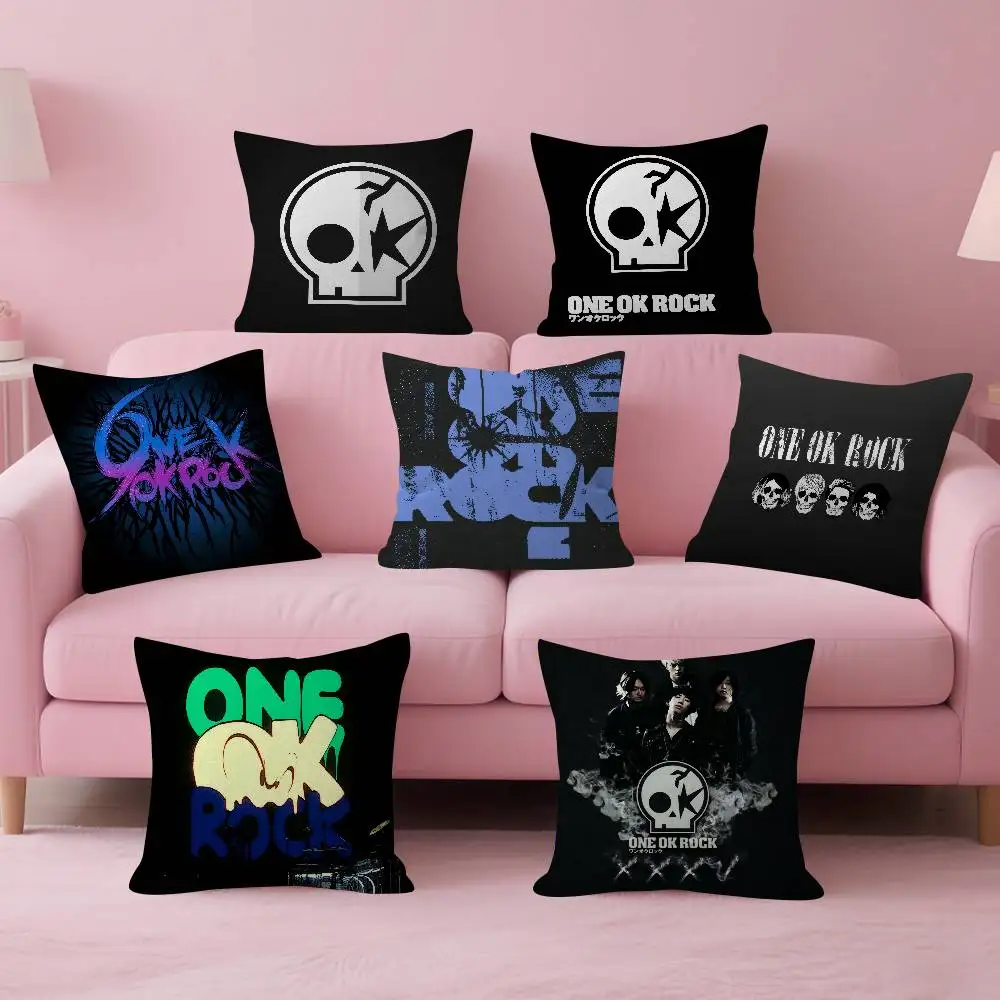 

ONE OK ROCK logo Pillow Cover Design cushion Cover decor Holiday Decorati