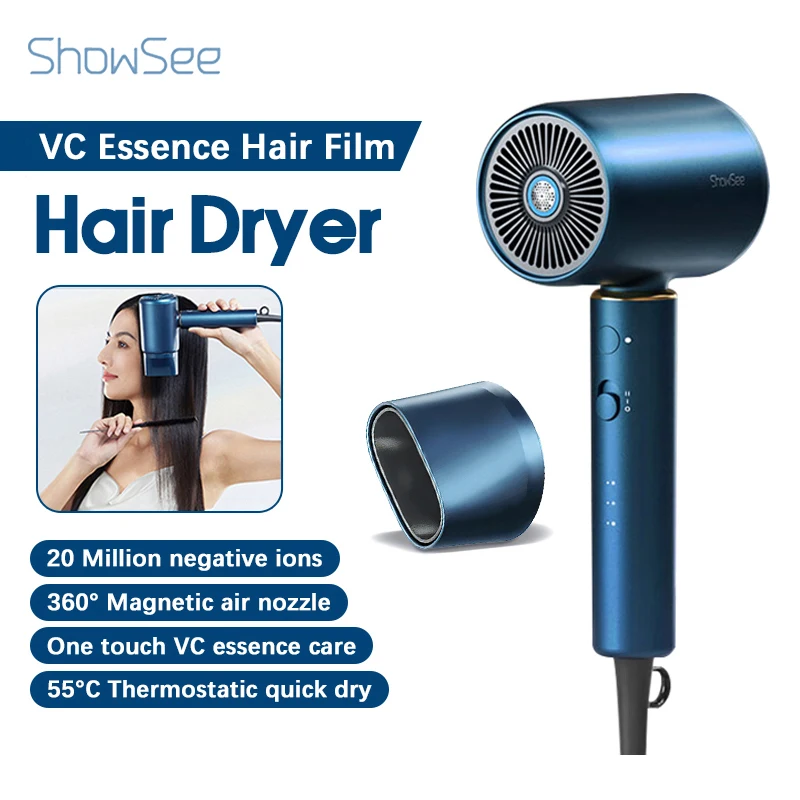 ShowSee VC Essence Hair Dryer VC200 Negative Ion 1800w Constant Temperature Hair Dryer Quick Dry