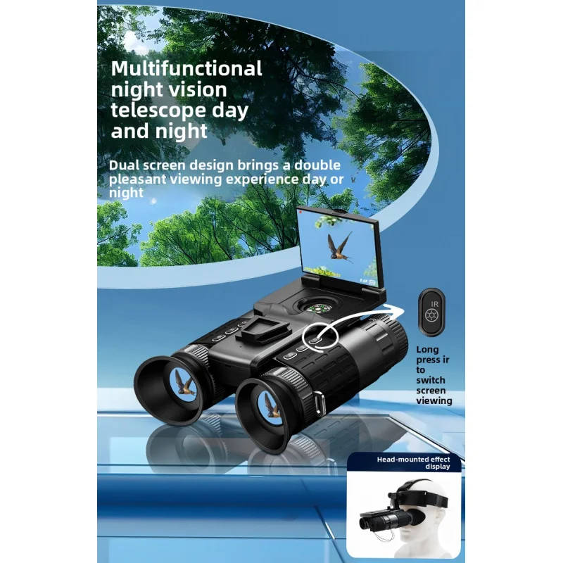 تصميم جهاز رؤية ليلية مثبت على الرأس بشاشتين لتجربة التلسكوب الرقمي الخارجي #3