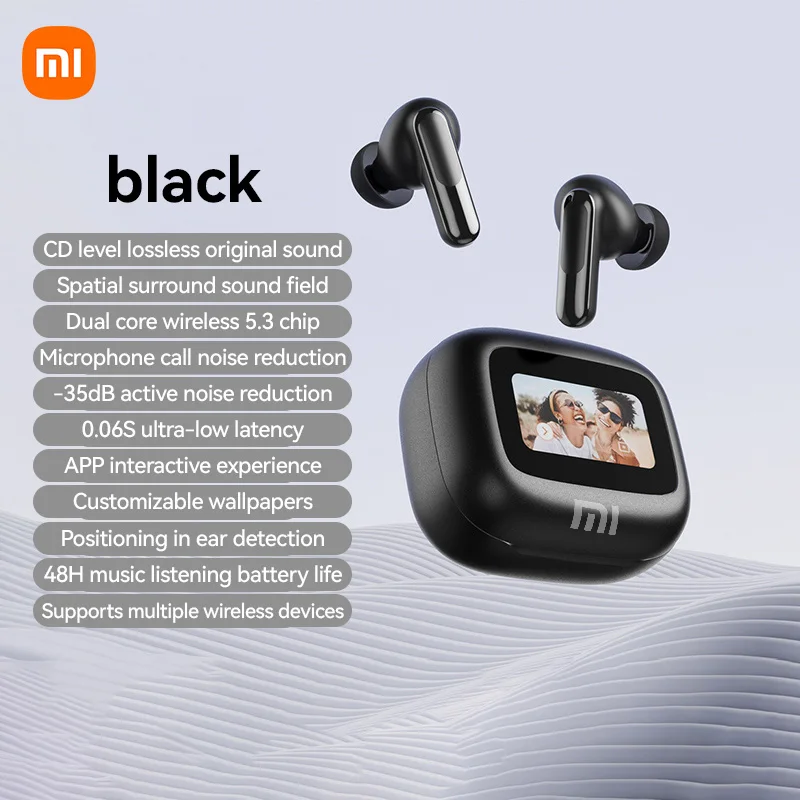 

Xiaomi V20 Earphone ANC+ENC Bluetooth5.3 Explosion-proof Soft Films Headphones HiFI Stereo Noise Canceling Sports Headset