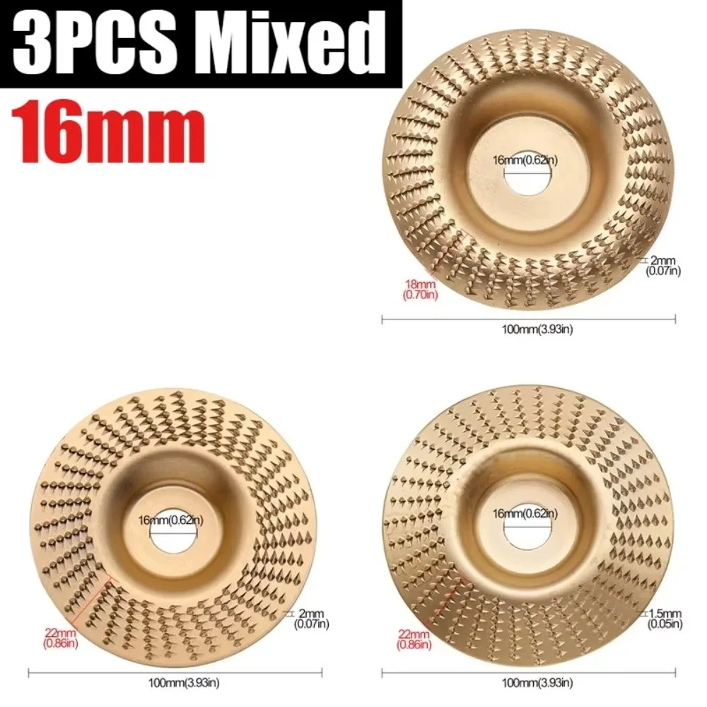 Holzbearbeitungs-Schleifscheibe, Polierscheibe, vielseitiges Schleifwerkzeug, Schleifscheibe mit 16mm und 22mm Innendurchmesser – Detail 7
