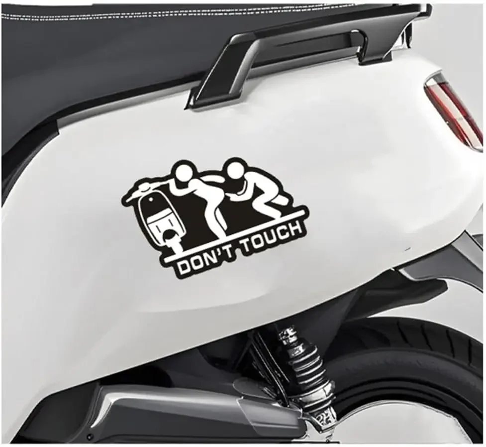 

2PCS Don't Touch My Car Funny Warning Vinyl Sticker Waterproof Decal for Auto Window Bumper Body Decor