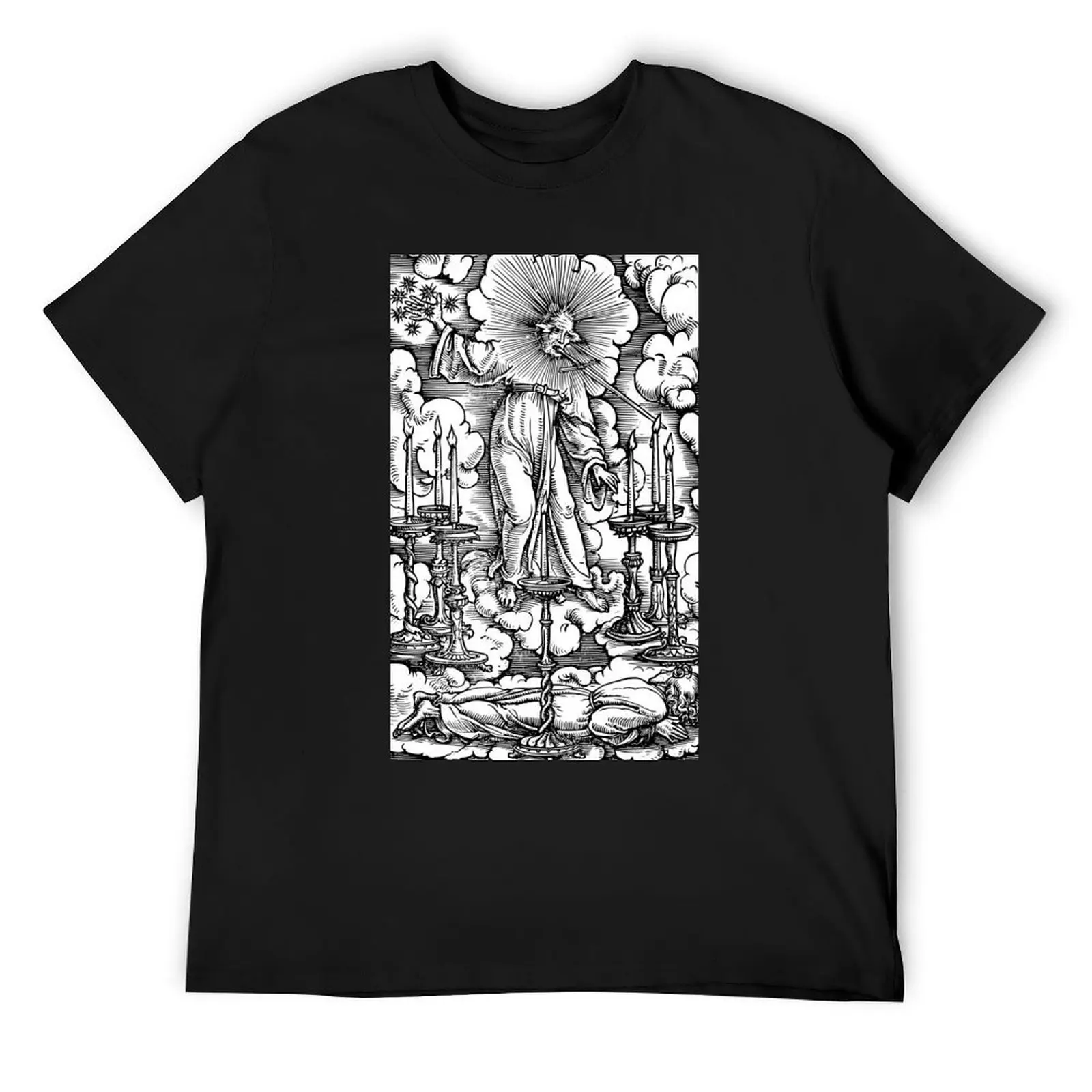 Apocalyptic Illustration No.1 The Son of Man Harajuku T-shirt Movement Top Tee Cute Humor Fitness USA Size