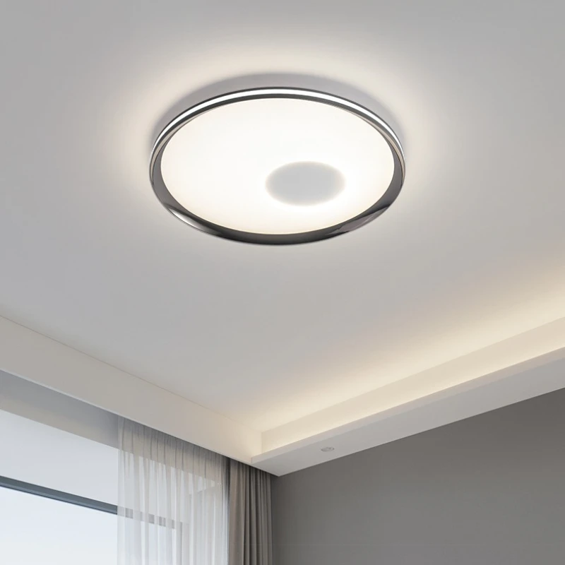 Ultra-Thin Acrylic Circular Disk Ceiling Lights Italian Minimalist Bedroom Room Decor Study Eye Protection Circular Ceiling Lamp