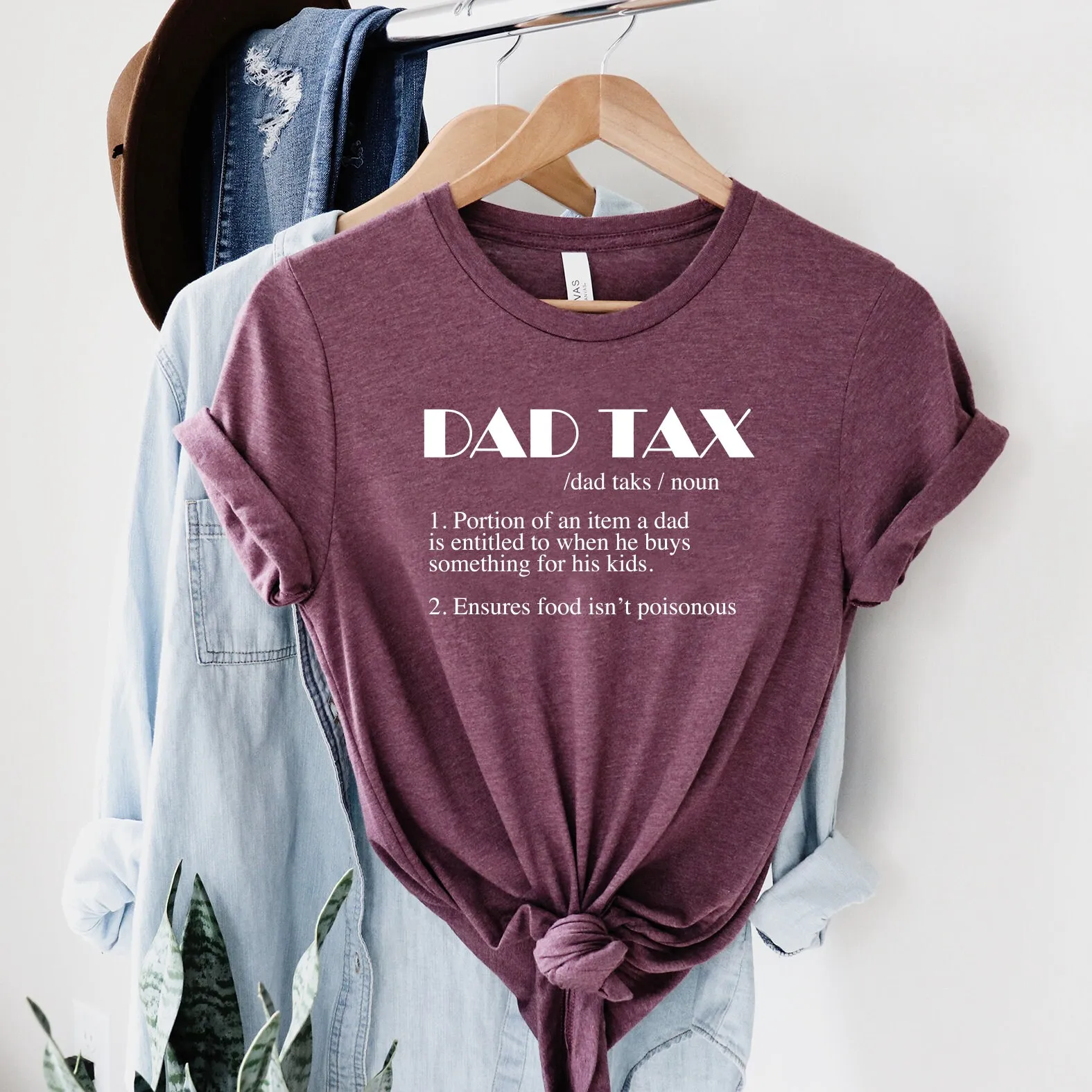 Dad Tax T Shirt Noun Fathers Day Definition Sarcastic Funny Best Daddy