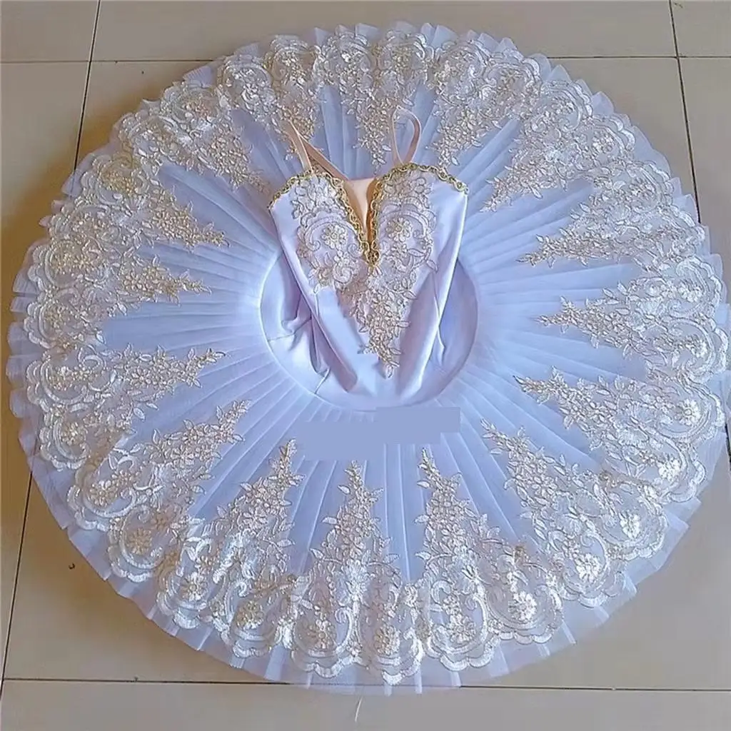 

White Professional Ballet Tutu Child Girls Women Swan Lake Costumes Kids Pancake Tutu Ballerina Dress Ballet Tutu For Girls