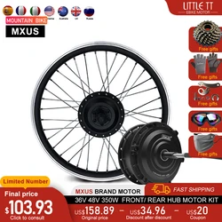 MXUS Brand Ebike Conversion Kit 36V 48V 350W ebike Front/Rear Hub Motor Wheel For Electric Bike Conversion Kit 16-29Inch 700C