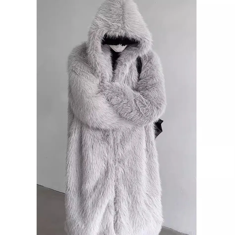 

Зимняя мужская куртка из лисьего меха, парка, модная морозостойкая теплая куртка Sub Zero из плотного хлопка с длинным мехом с капюшоном