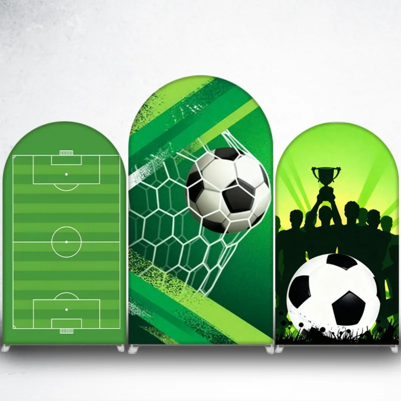 VIKAMA 2D Flacher Bogen Fußball-Themen Fotografie-Hintergrund Ideal für Partydekoration