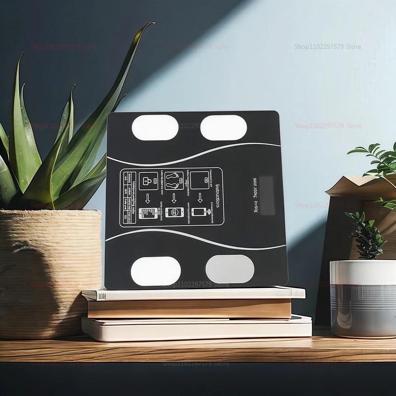 مقياس الدهون في الجسم الذكي مع مزامنة التطبيق، مقياس الحمام الرقمي المزود بتقنية البلوتوث، جهاز تعقب اللياقة البدنية، محلل تكوين الجسم للحياة الصحية