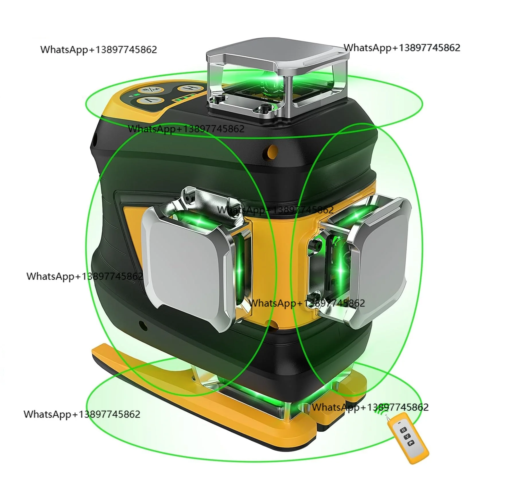 

Peiqi DEG 16 Lines LD green beam self-leveling l level with Remote Control & Li-ion Battery