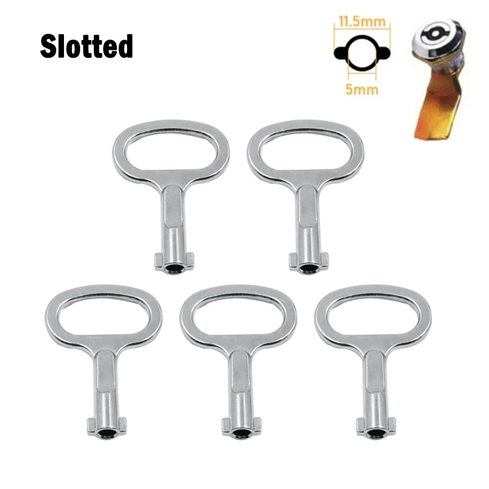 Tool Key Wrench Elevator Door Lock Electrical Box 5pcs Valve Key Wrench Triangle Key Zinc Alloy Silver For Drawer