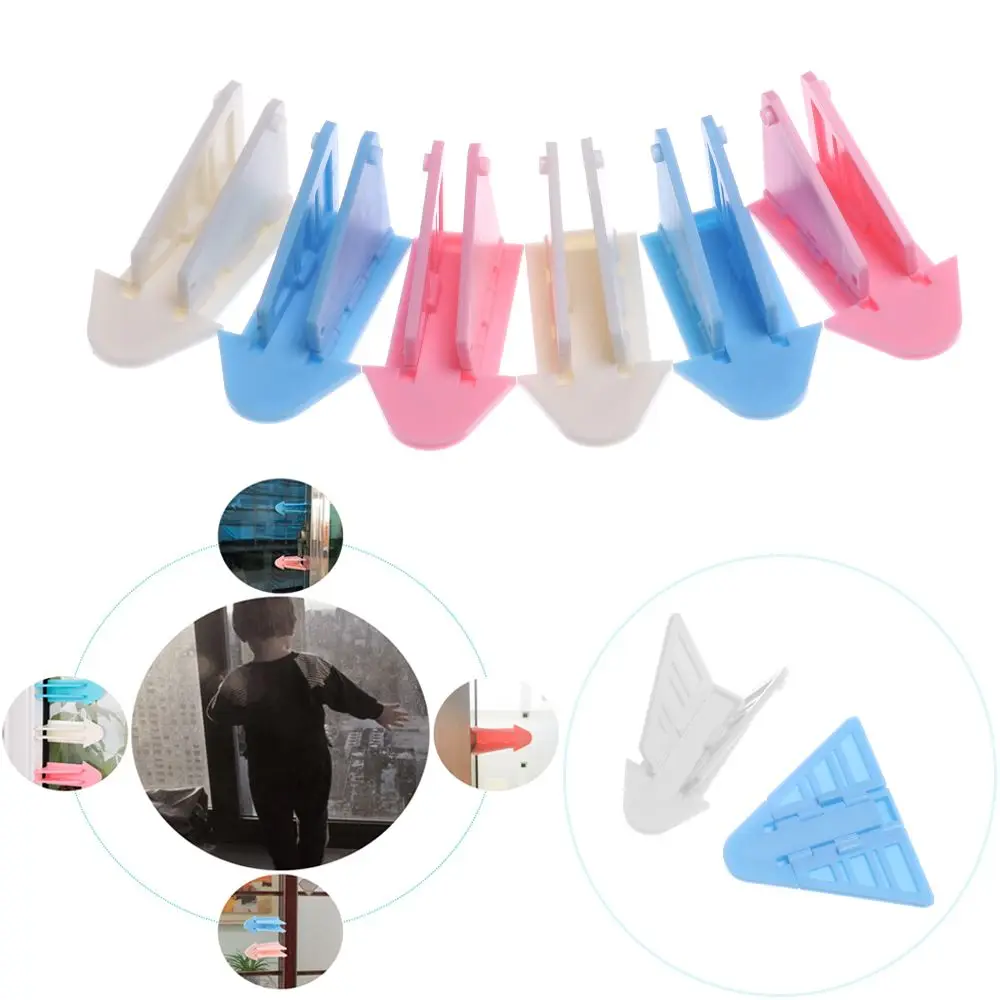 

1/3 pcs Care Plastic Furniture Multi-function Sliding Security Children Protector Window Stopper Safety Lock Door Handles