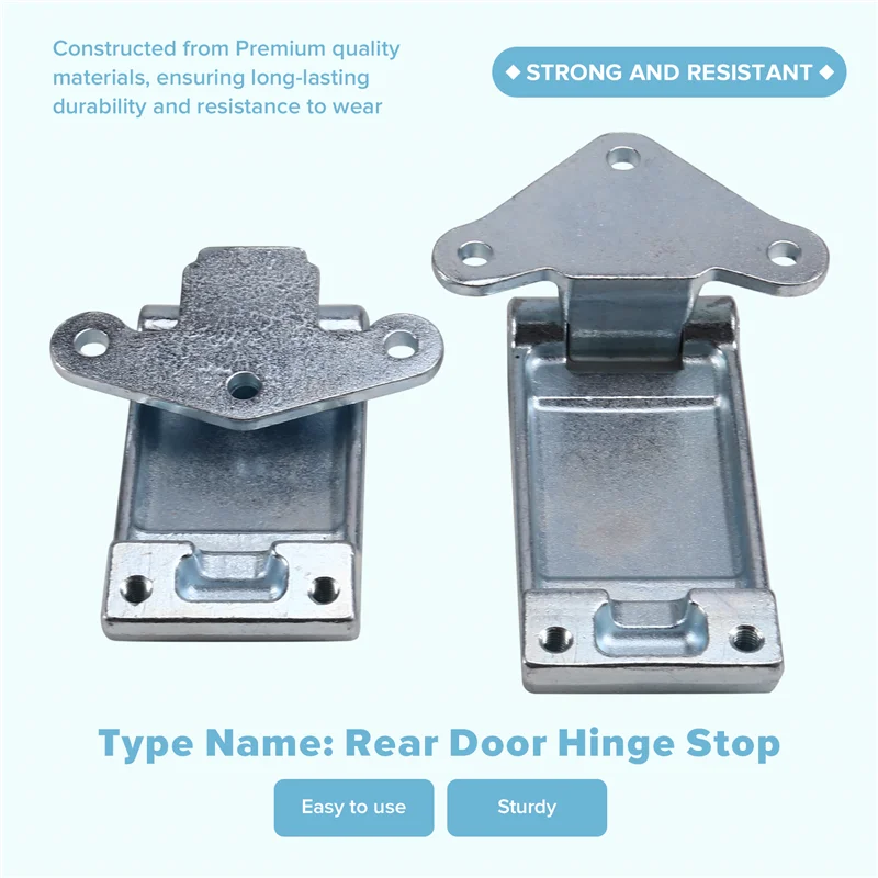 

1Pair Rear Door Hinge Stop For Iveco Daily 2000-2014 5G005 5G006 5801528688 580152868 180° Hinge Double Door Stopper