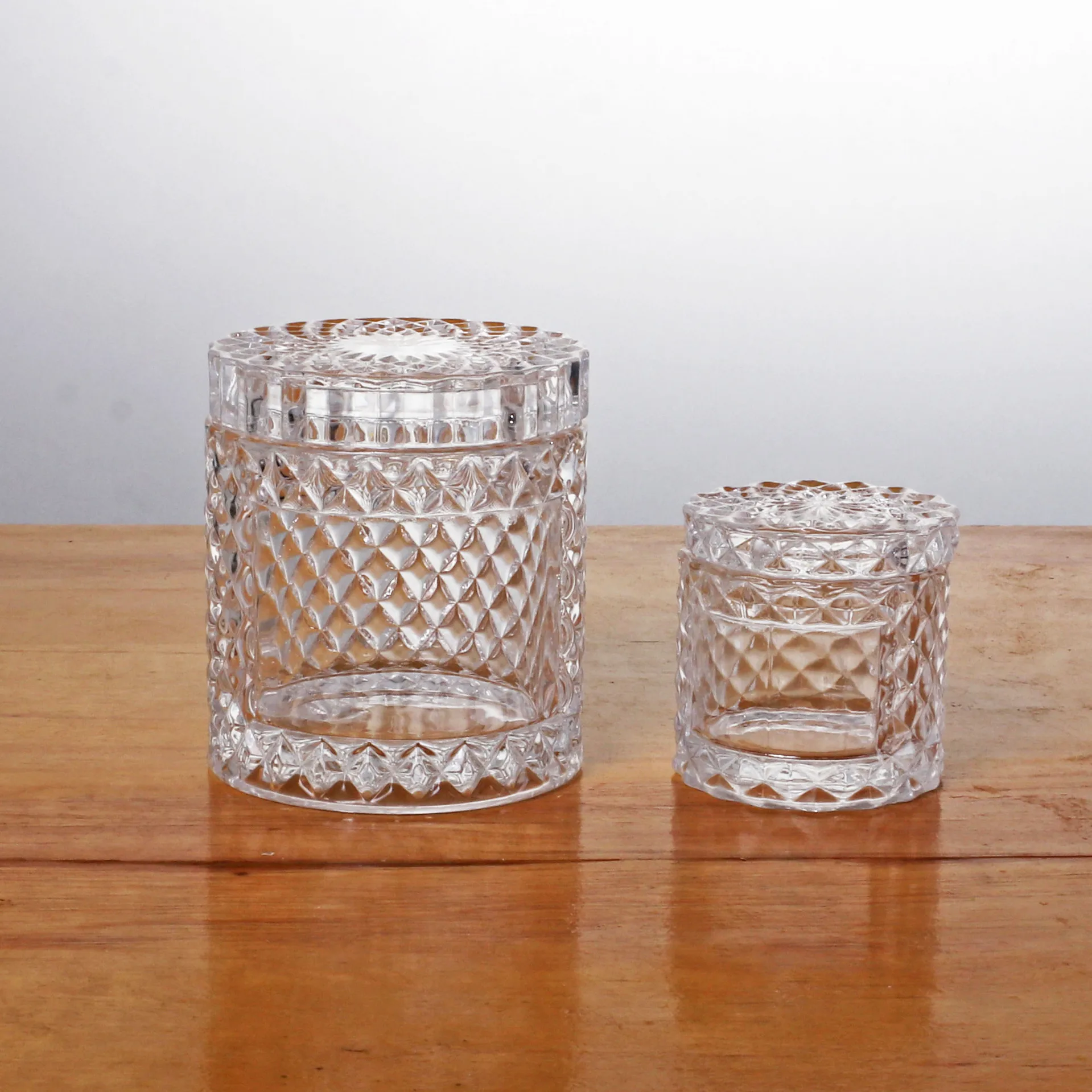 Candle Supplies Glass Jars - 1-teiliges 80ml Mini-Glasgefäß mit Deckel, transparent,