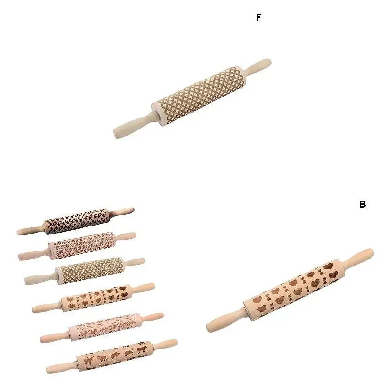 

Christmas Embossing Rolling Pin Christmas Gingerbread Rolling Pin