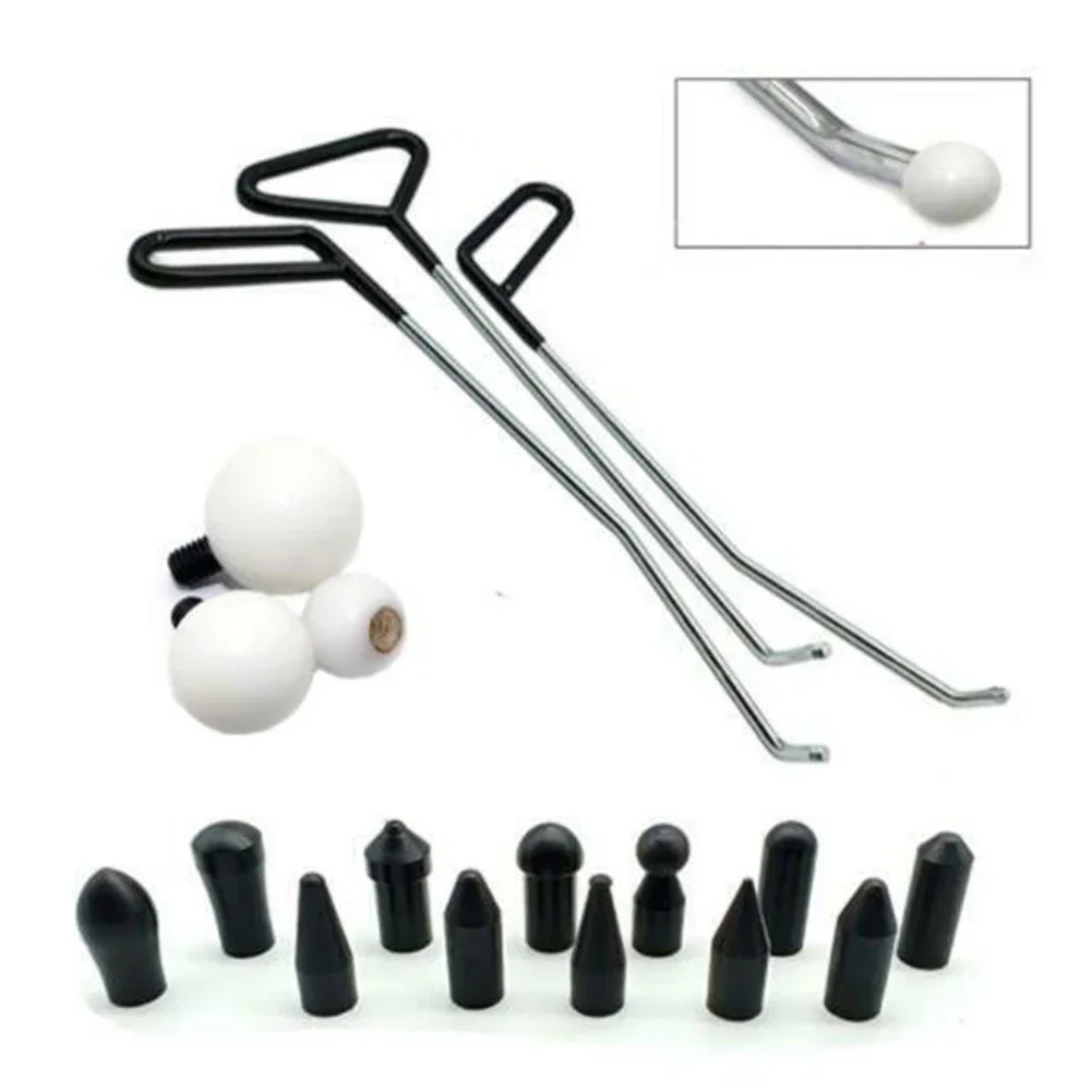 12pcs Dent Repair Heads Paintless Dent Repair Tool Dent Hail Puller Car Paintless Dent Removal Heads Set Car Body Repair Tool