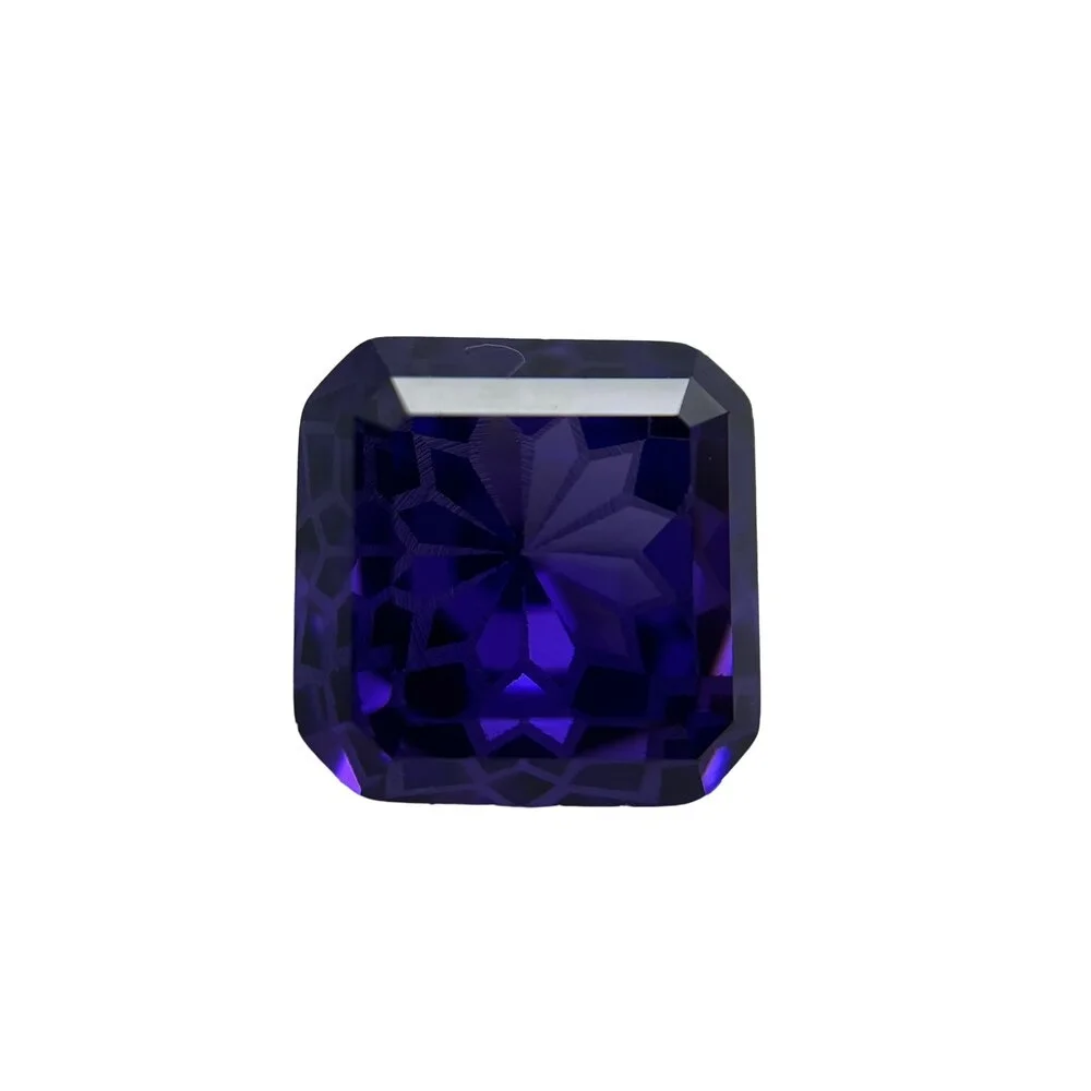 

Octangle Princee Flowers Cut Loose CZ Gems Violet Cubic Zirconia Stone For DIY Jewelry