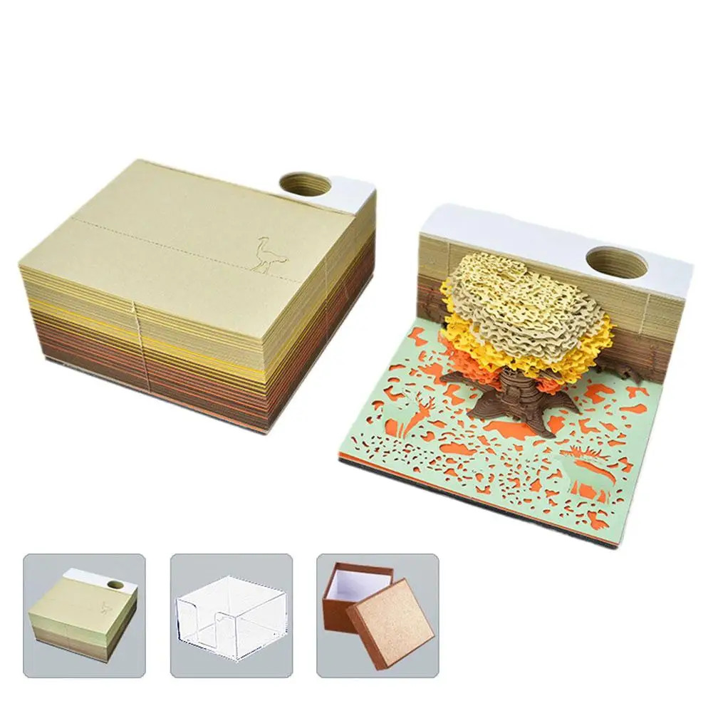 3D Tree House Memo Pad Kawaii Notepad House Notepad Sheets Block Cute Pad Tree 260 Memo 3D X8B7