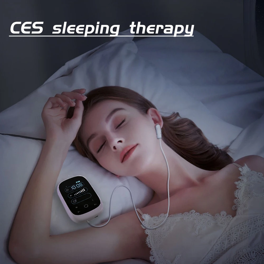 Hypnotic Microcurrent Sleep Aid Instrument Ear clip type Electrotherapy Relief Depression Anxiety No Pain Quickly fall asleep