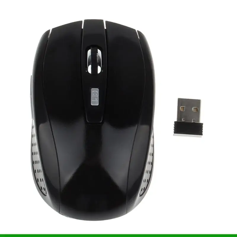 U55C 2.4G mouse óptico sem fio ergonômico com botões USB Receiver 6, DPI para laptop, PC, computador, notebook