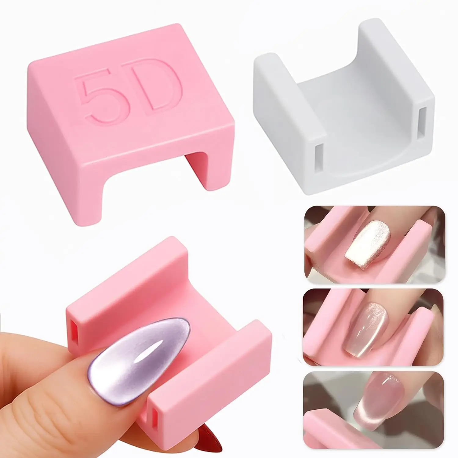 Ferramenta Magnética Olho de Gato para Nail Art, Bastão Magnético para Gel Olho de Gato Magnético DIY, Ferramenta DIY para Unhas 5D de Veludo Especial, Magnético UV para Unhas Francesas