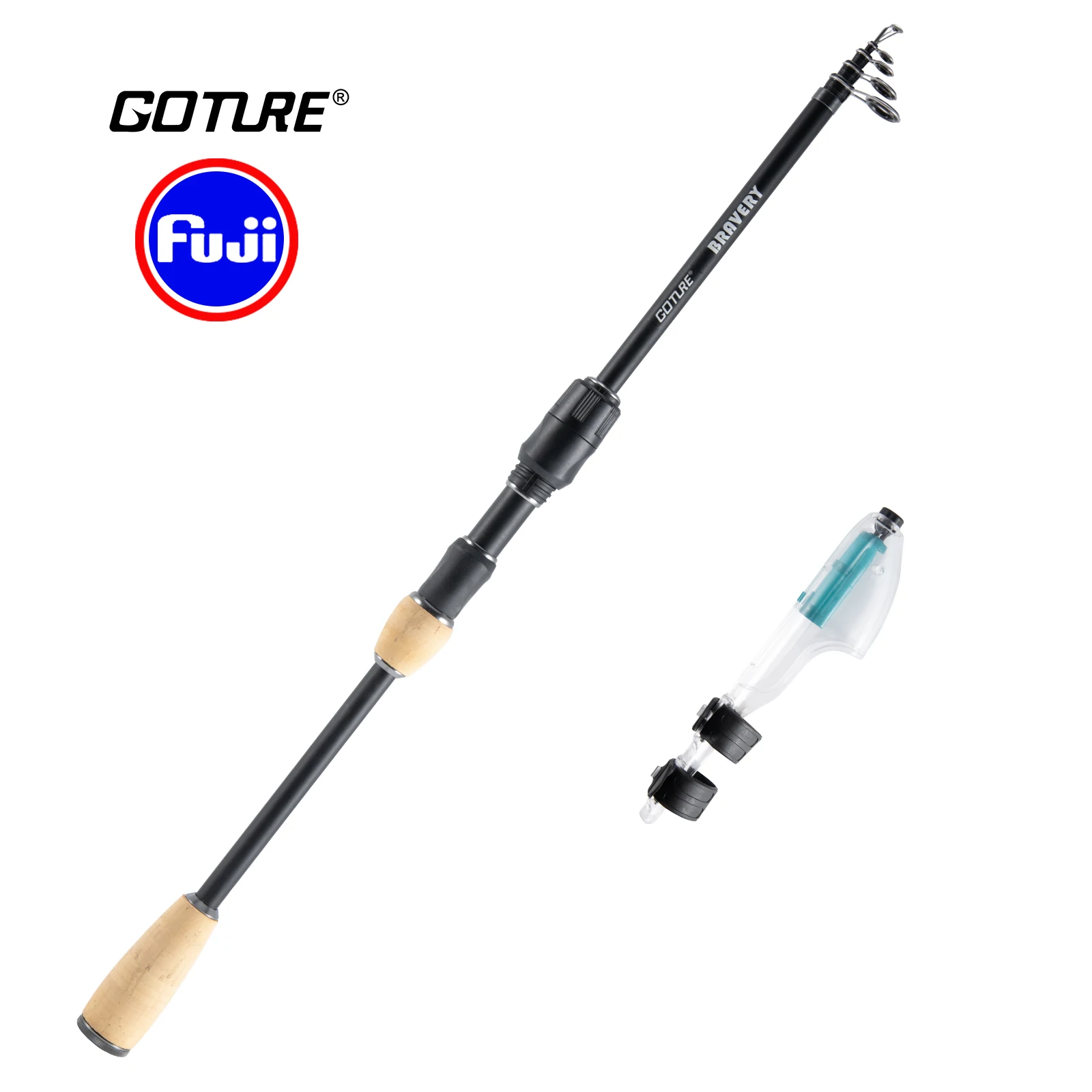 

Goture BRAVERY High Carbon Rock Fishing Rod 1.68M 1.8M FUJI Guide Ring Carp Rod Telescopic Sea Fishing Pole Spinning Tackle