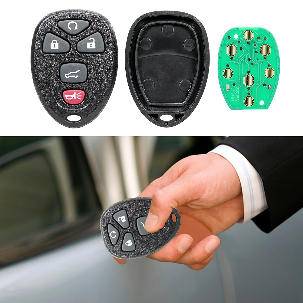 5 Buttons Remote Car Key 315Mhz Keyless Go Remote Control Car Key for Buick Enclave Escalade for Chevrolet Suburban