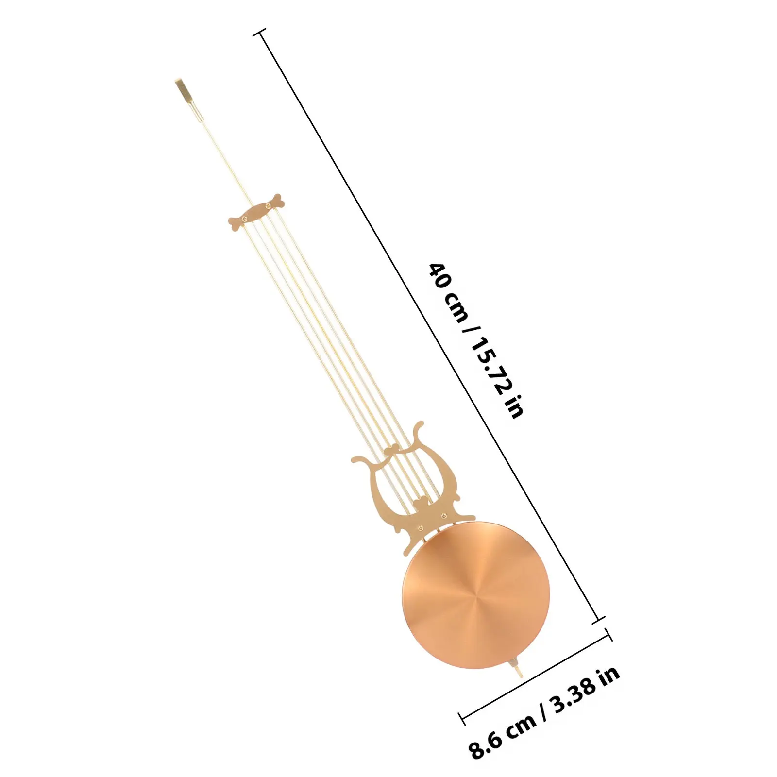 Clock Movement Part Metal Pendulum Replacement for Wall Clock DIY Repair Decorative Function Versatile Matching Design