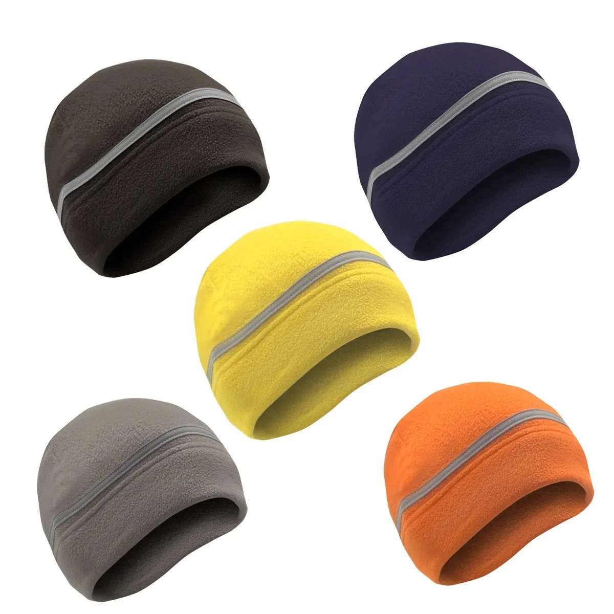 Tactical Windproof Fleece Fabric Hats Classic Unisex Warm Outdoor Hiking Accessories Fishing Cycling Hunting Reflective Men Cap