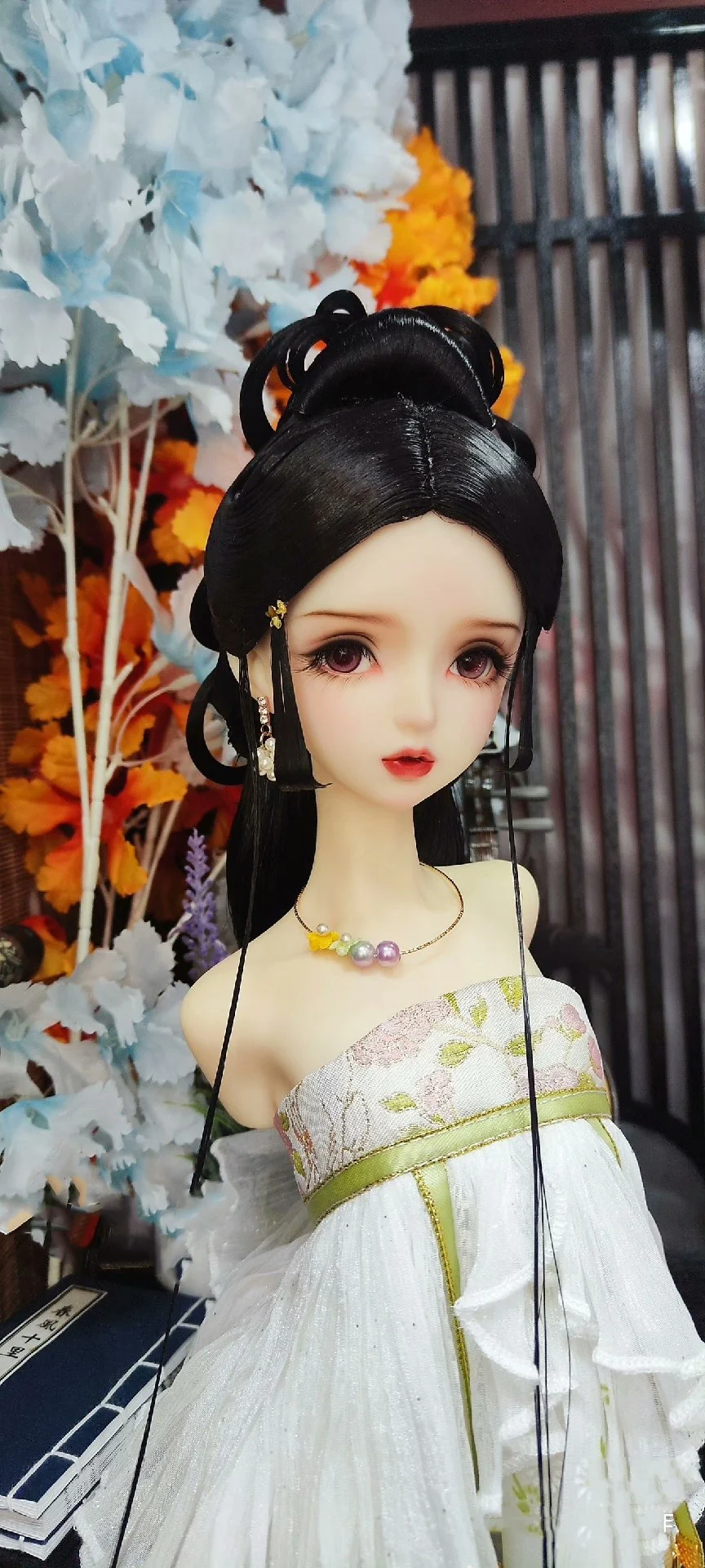 1/4 1/3スケールBJDドールウィッグ 中国古代衣装 漢服 ヴィンテージロングヘア フェアリーウィッグ MSD SD13ガール用 SSDFアクセサリー A2086