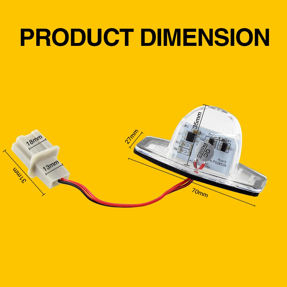2 sztuki Samochodowe oświetlenie tablicy rejestracyjnej LED canbus Do Honda Crv Fit Jazz Hrv Frv cr-v Odyssey Stream 12V SMD 18 Lampka rejestracyjna