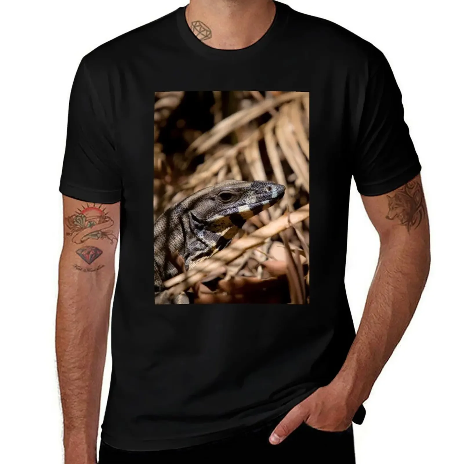 Lace Monitor T-Shirt luxury designer funny meme t-shirts heavyweights fitted t shirts for men