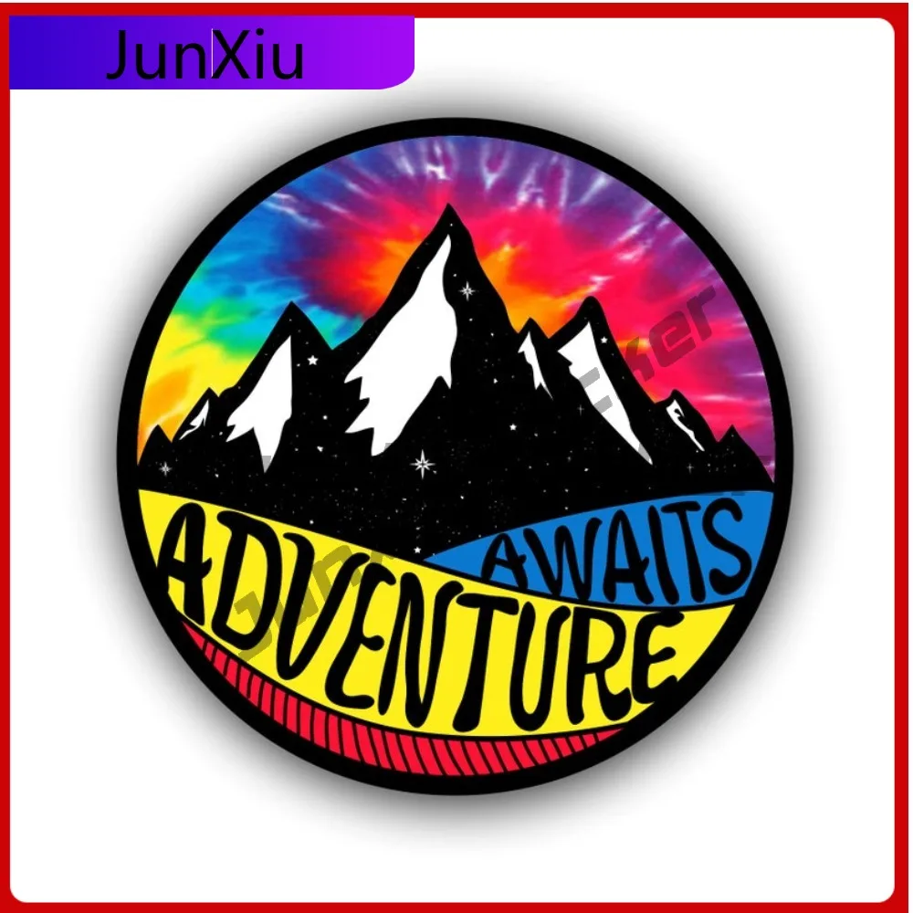 

Adventure Awaits Mountain Car Vinyl Sticker Decal Bumper Sticker For Auto Cars Trucks Windshield Windows Ipad Macbook Laptop Rv