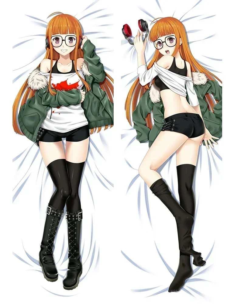 180cm Persona 5 Dakimakura Cover Futaba Sakura Pillowcases Customize Galgame Character Bedding Pillowcase Sofa Cushion Cover