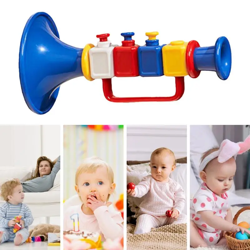 Little Trumpet Toy For Toddler Little Educational Musical Trumpet Kids Musical Instruments For Practice For Toddler Girls Family