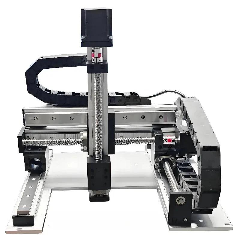 RXT 50-1000mm 3-Axis Gantry Xyz Stage Cartesian Cnc Linear Guideway With Stepper/Servo Motor Length