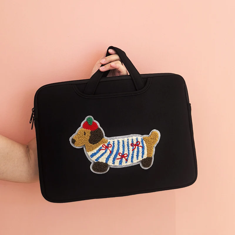 Cute Cartoon Dachshund Laptop Bag11/12.9/13.3/14/15/15.6/16 Inch For Ipad Samsung  Macbook HP Huawei Xiaomi Lenovo Computer bag
