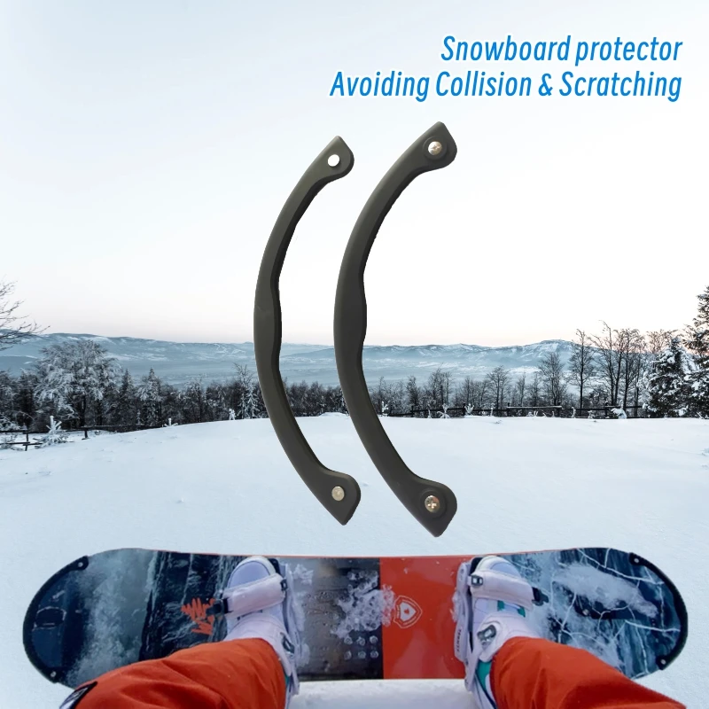 Protection Snowboard Fit for Mono-board Skateboard Deck Guards Protector Longboard Edge Protection,Shock Absorbing Rubber Cover