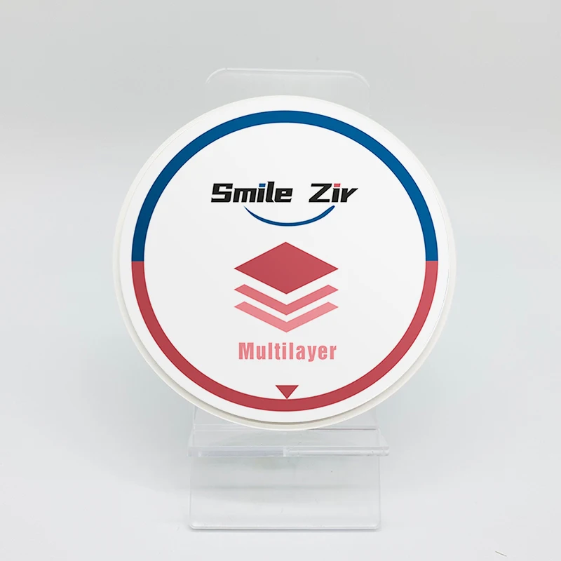 Dental Lab ST Multilayer Zirconia Disc Denture Crown Vita A1/A2/A3 Color 1200MPA CADCAM Zirconia Block For Dental Roland Machine