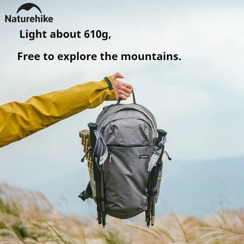 Naturehike 20L حقيبة الظهر خفيفة للرجال والنساء المشي لمسافات طويلة في الهواء الطلق حقيبة كتف تنفس الرياضة الصالة الرياضية السفر حقيبة التسلق المحمولة