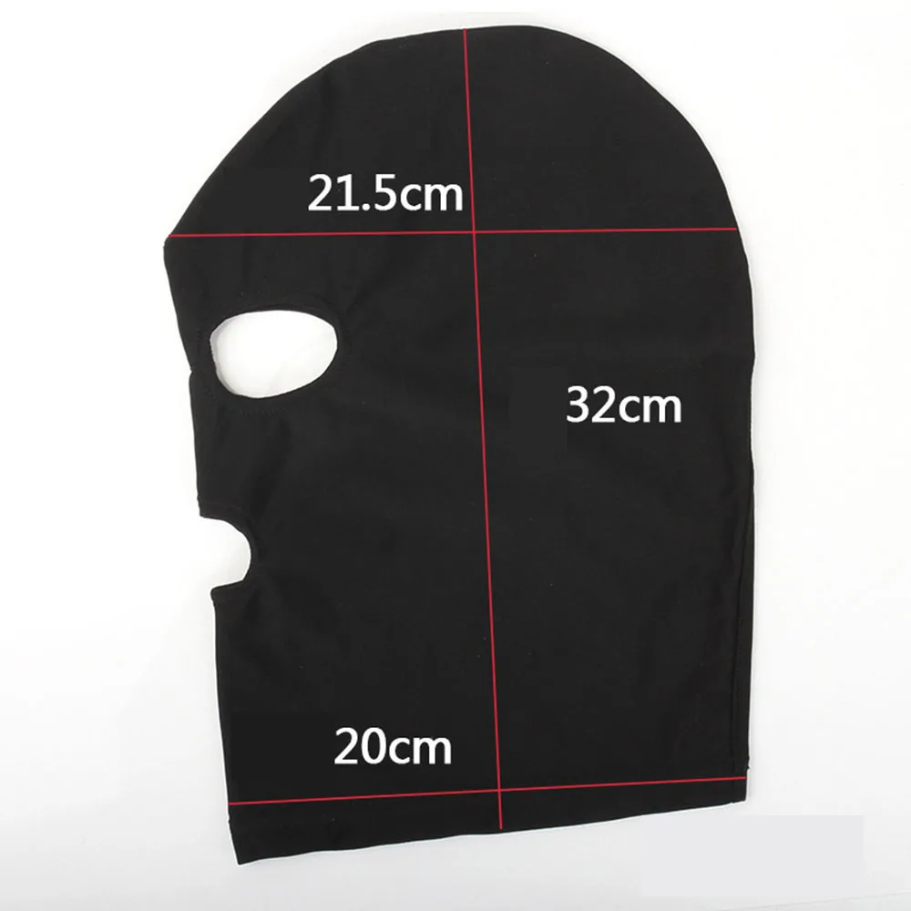 ยืดหยุ่นสูงBondage Hood SlaveเปิดเผยหมวกBDSMของเล่นเร้าอารมณ์Restraints Bondageอุปกรณ์ผู้ใหญ่ผลิตภัณฑ์