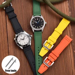 Quick Release Watch Straps for IWC PILOT Portugal PORTOFINO 20mm 21mm 22mm Premium Grade Rubber Bands Waterproof Sport Bracelets