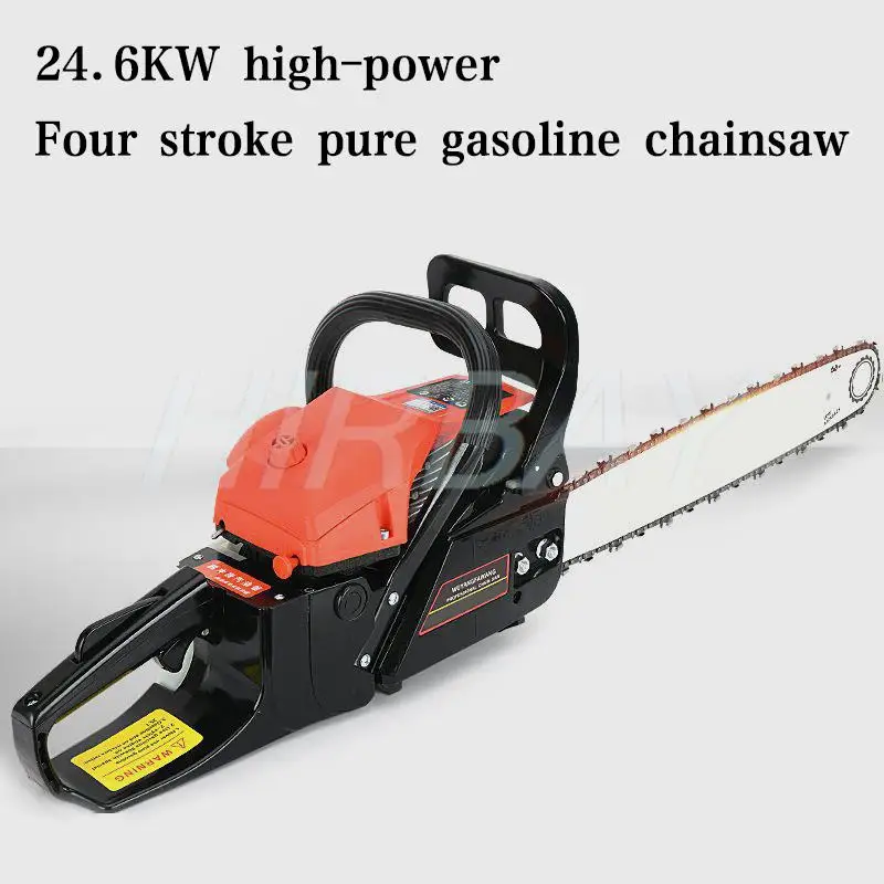 4-stroke Gasoline Chainsaw 24.6KW High-power Chainsaw Petrol Chainsaw Wood Cutting Hand Tools Fuel-saving Cutting Machine