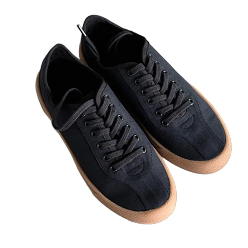 

Withered Summer Linen Canvas Training Shoes Minimalist Solid Color Lightweight And Comfortable Vulcanized Shoes Sneakers Women