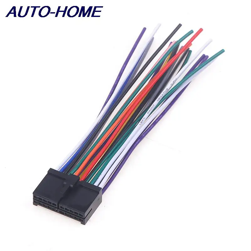Car Radio Wire Harness 20pin Audio Wiring Adapter Cd Dvd Connector Cable T-plug Power Cord Modified Parts